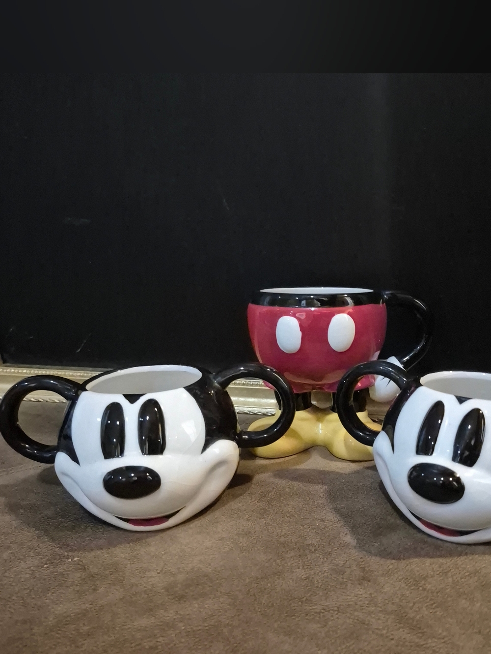 Mickey Mouse Ceramic Mug Set - 3 Piece
